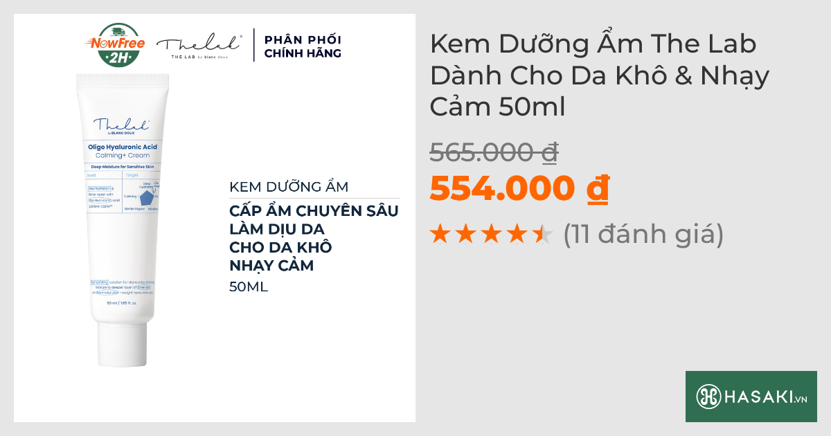 Kem Dưỡng Ẩm The Lab Dành Cho Da Khô & Nhạy Cảm 50ml