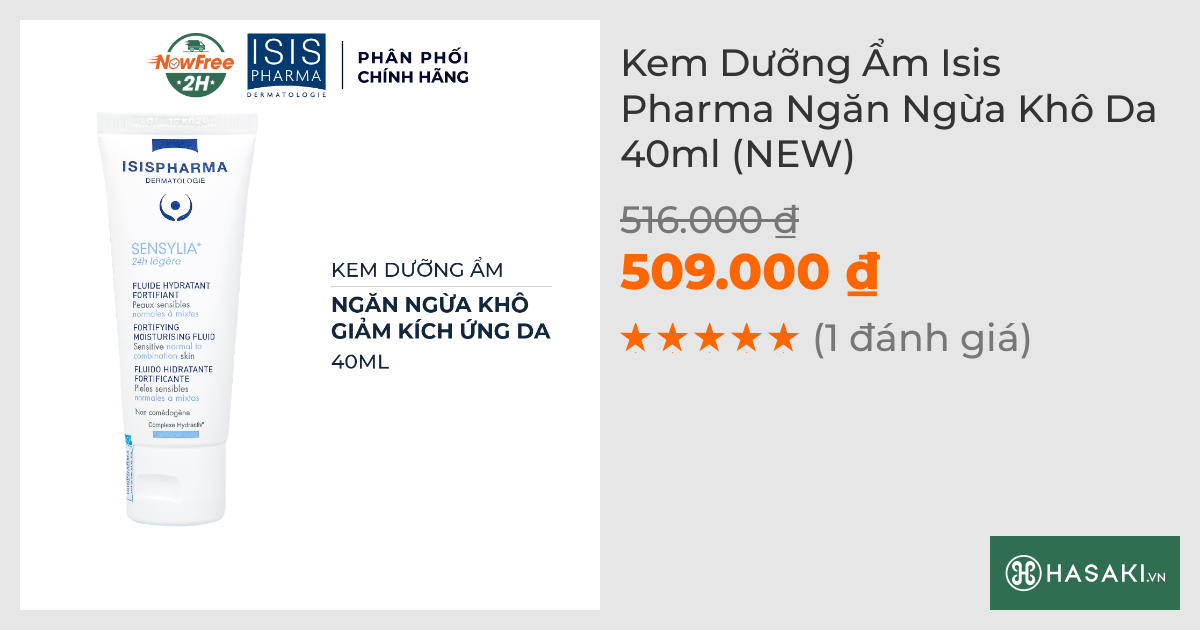 Kem Dưỡng Ẩm Isis Pharma Ngăn Ngừa Khô Da 40ml (NEW)