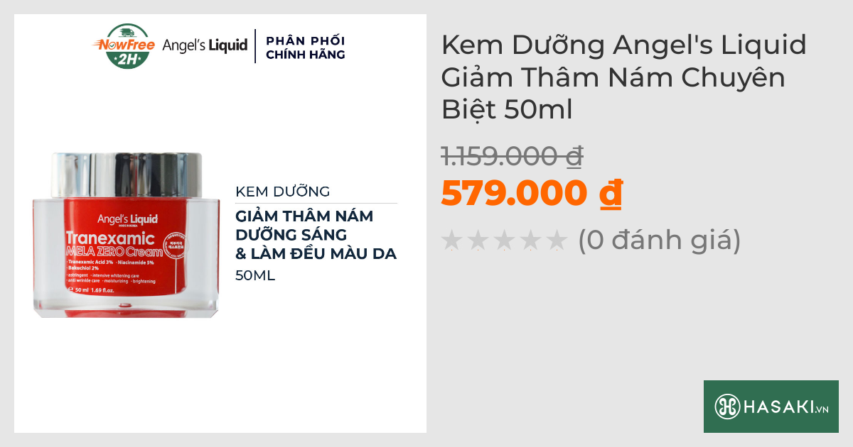 Kem Dưỡng Angel's Liquid Giảm Thâm Nám Chuyên Biệt 50ml