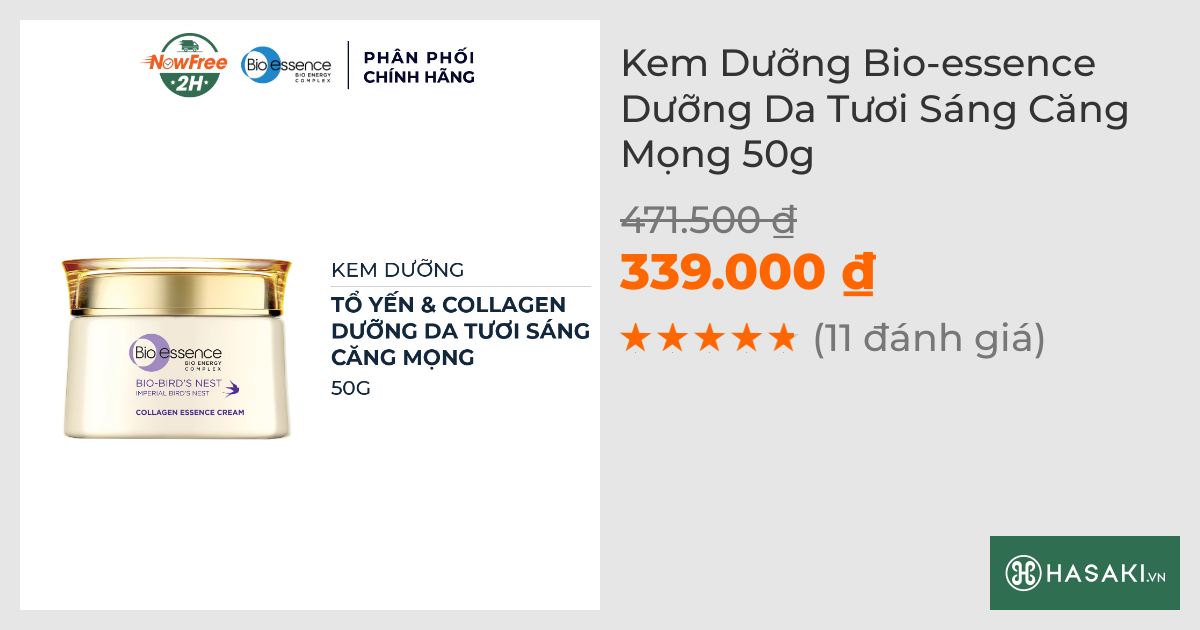 Kem Dưỡng Bio-essence Dưỡng Da Tươi Sáng Căng Mọng 50g