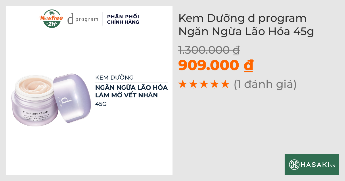 Kem Dưỡng d program Ngăn Ngừa Lão Hóa 45g