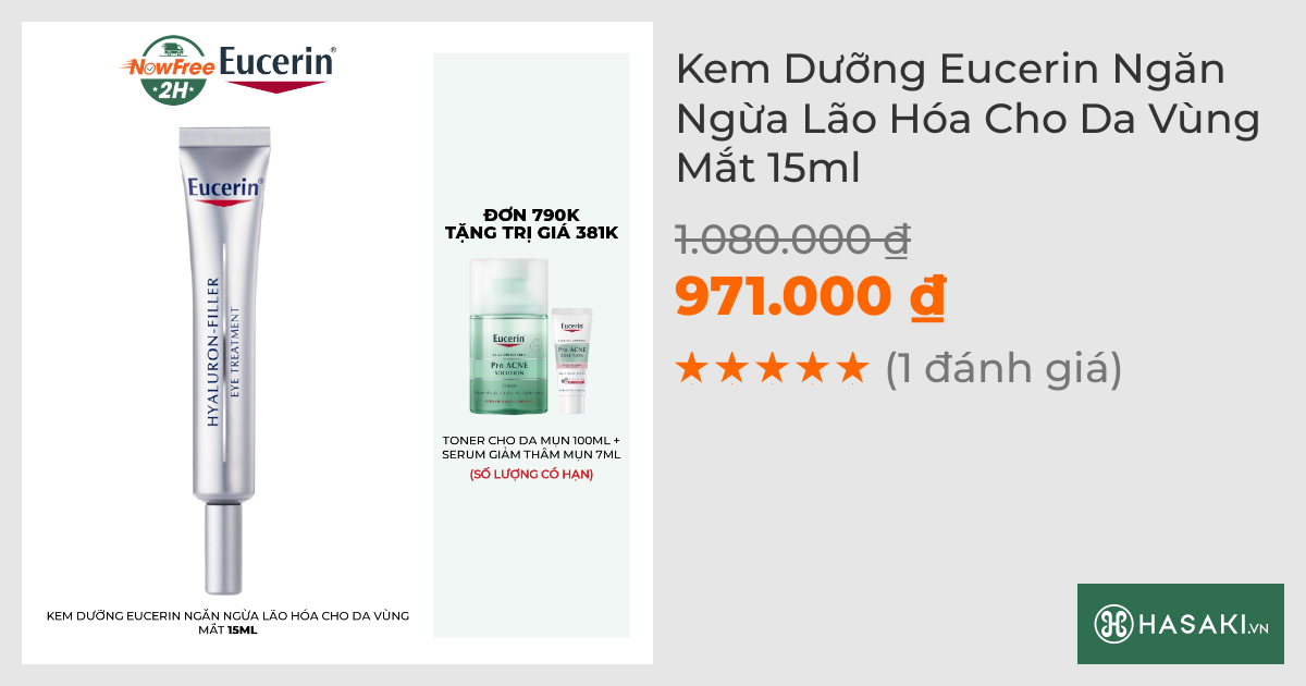 Kem Dưỡng Mắt Eucerin Giúp Giảm Nếp Nhăn 15ml