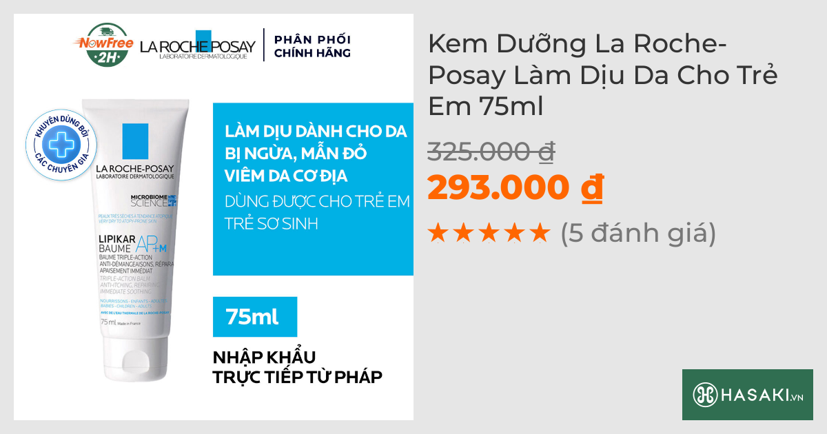 Kem Dưỡng La Roche-Posay Làm Dịu Da Cho Trẻ Em 75ml