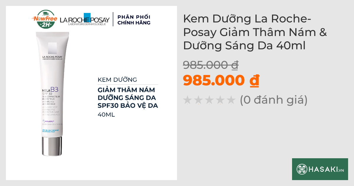 Kem Dưỡng La Roche-Posay Giảm Thâm Nám & Dưỡng Sáng Da 40ml