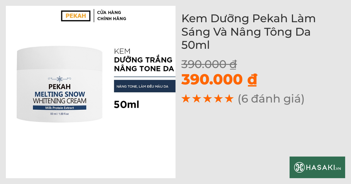 Kem Dưỡng Pekah Làm Sáng Và Nâng Tông Da 50ml