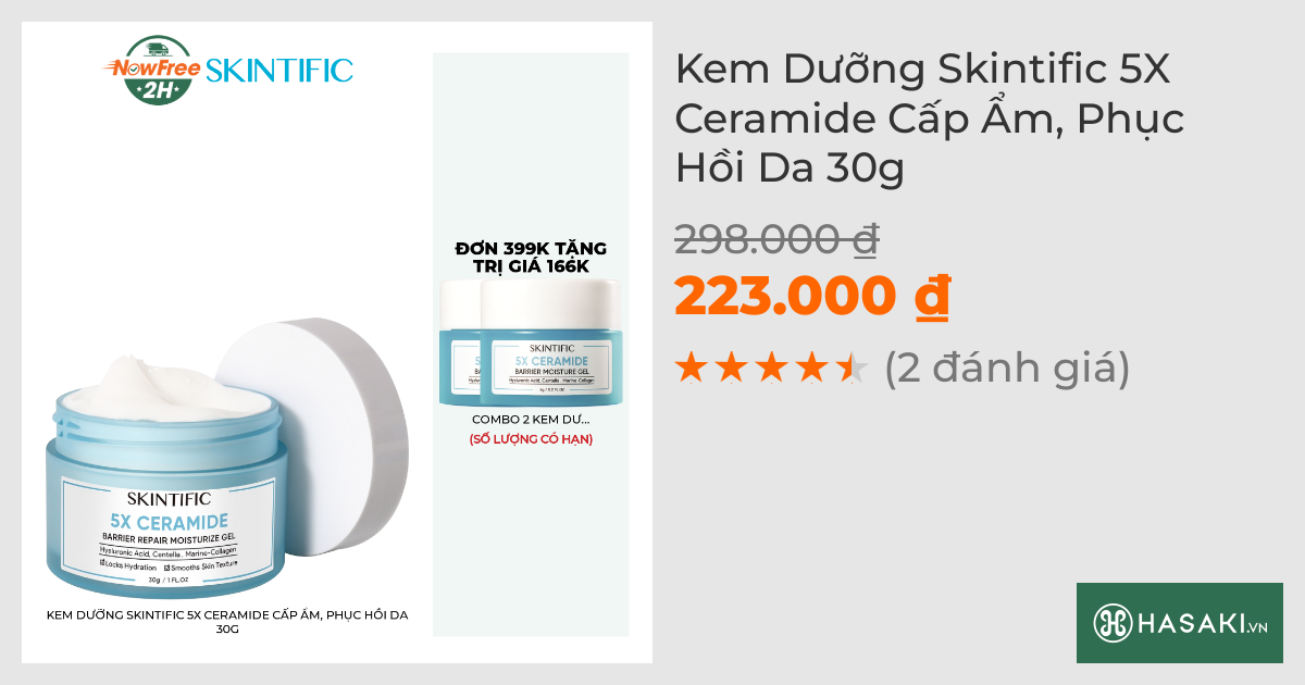 Kem Dưỡng Skintific 5X Ceramide Cấp Ẩm, Phục Hồi Da 30g