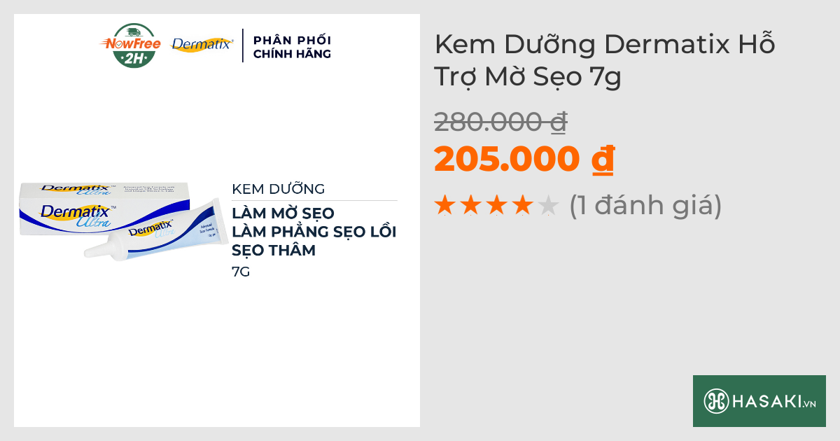 Kem Dưỡng Dermatix Hỗ Trợ Mờ Sẹo 7g