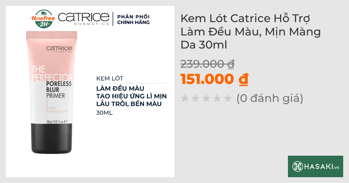 Kem Lót Catrice Hỗ Trợ Làm Đều Màu, Mịn Màng Da 30ml