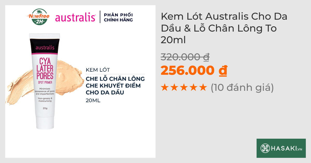 Kem Lót Australis Cho Da Dầu & Lỗ Chân Lông To 20ml