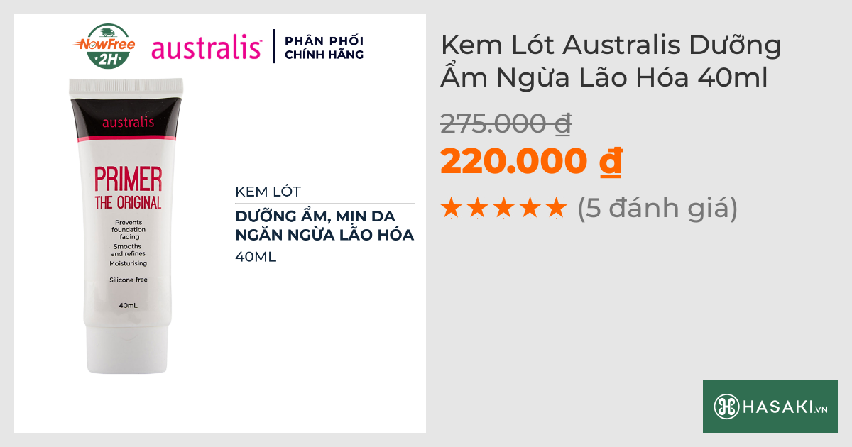 Kem Lót Australis Dưỡng Ẩm Ngừa Lão Hóa 40ml