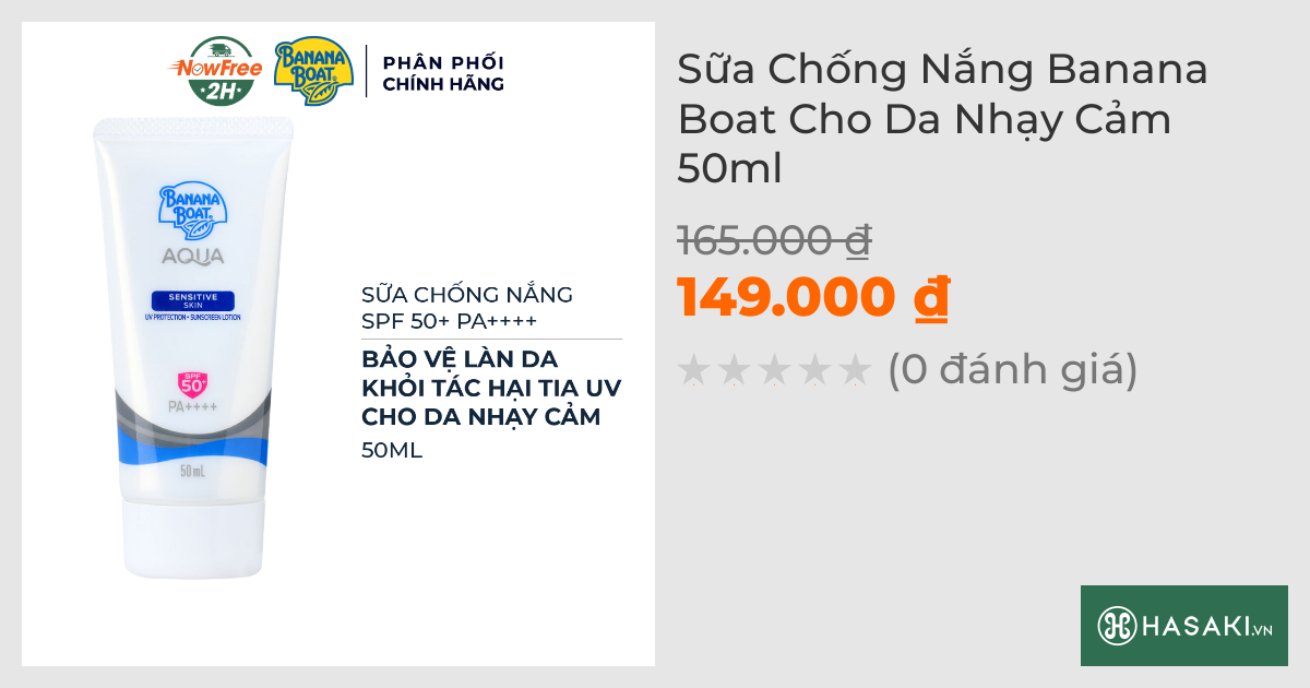 Sữa Chống Nắng Banana Boat Cho Da Nhạy Cảm 50ml