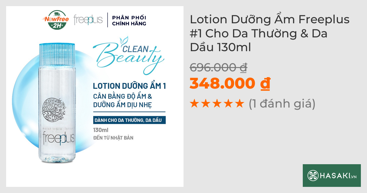 Lotion Dưỡng Ẩm Freeplus #1 Cho Da Thường & Da Dầu 130ml