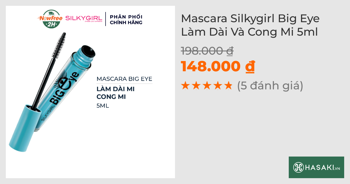 Mascara Silkygirl Big Eye Làm Dài Và Cong Mi 5ml