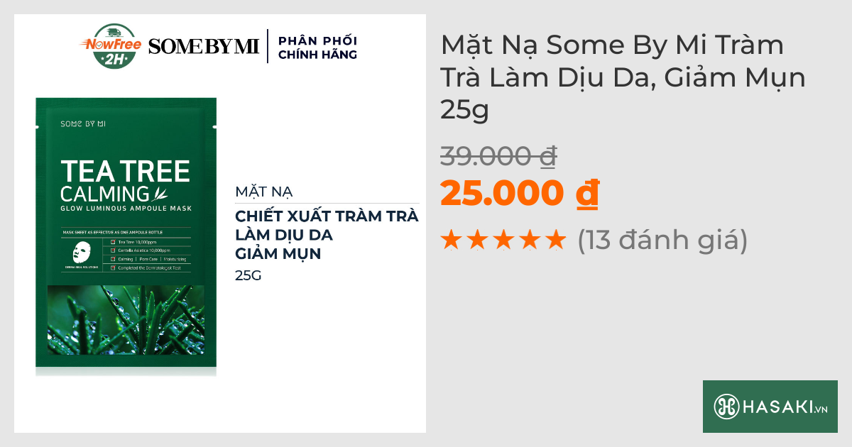 Mặt Nạ Some By Mi Tràm Trà Làm Dịu Da, Giảm Mụn 25g