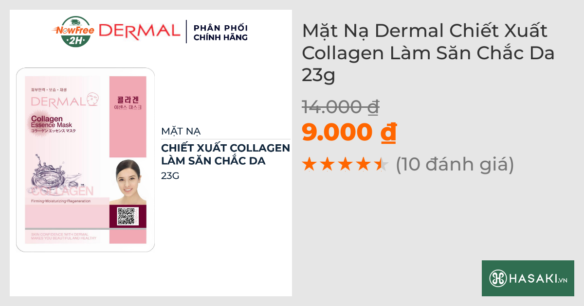 Mặt Nạ Dermal Chiết Xuất Collagen Làm Săn Chắc Da 23g