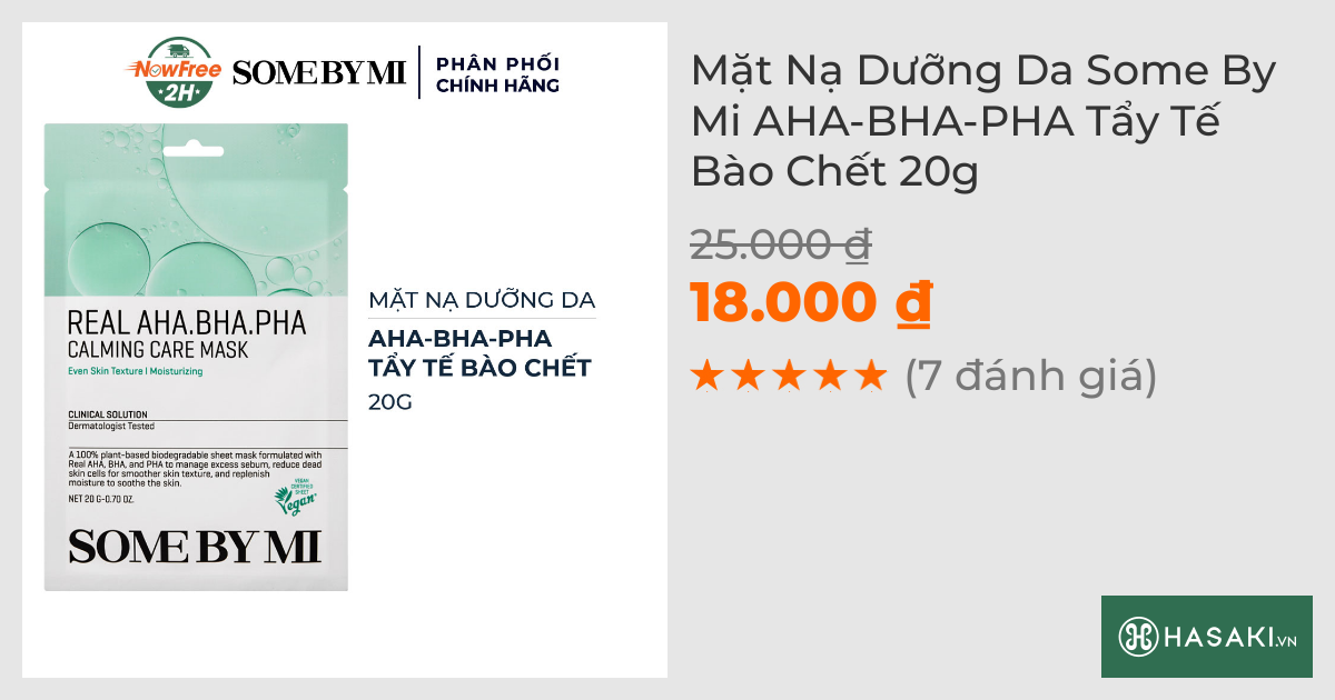 Mặt Nạ Dưỡng Da Some By Mi AHA-BHA-PHA Tẩy Tế Bào Chết 20g