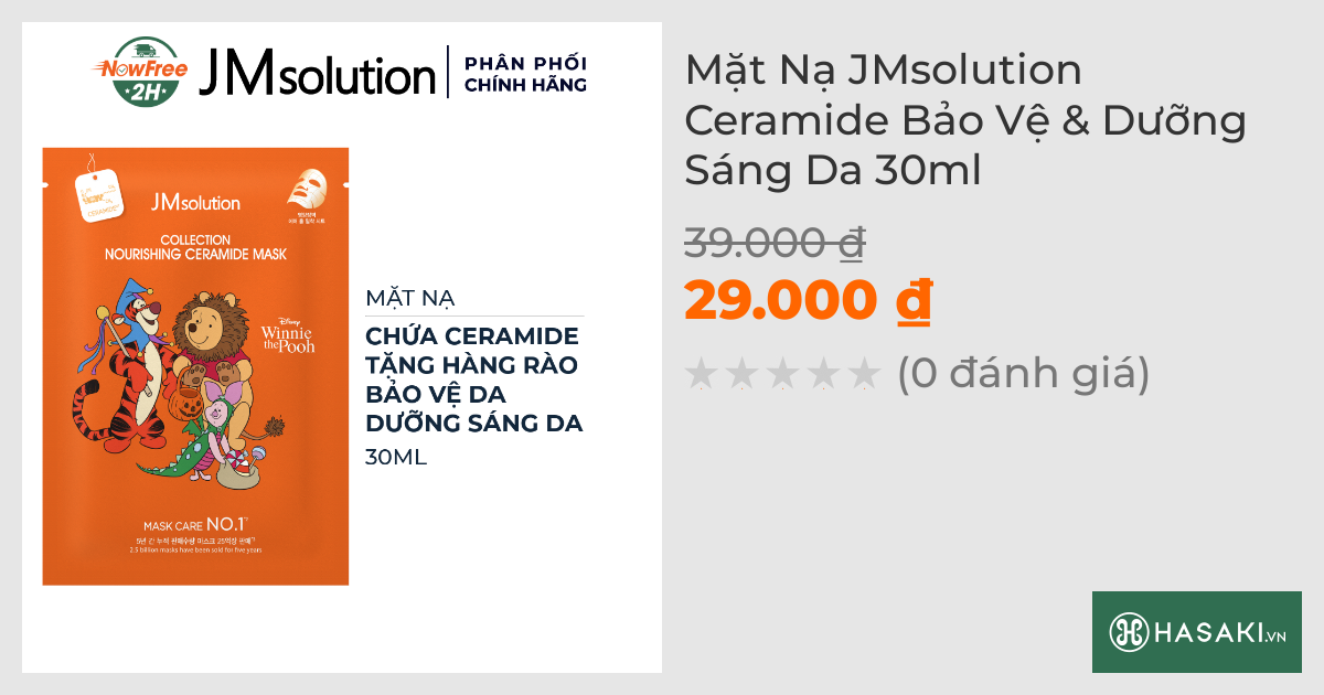 Mặt Nạ JMsolution Ceramide Bảo Vệ & Dưỡng Sáng Da 30ml