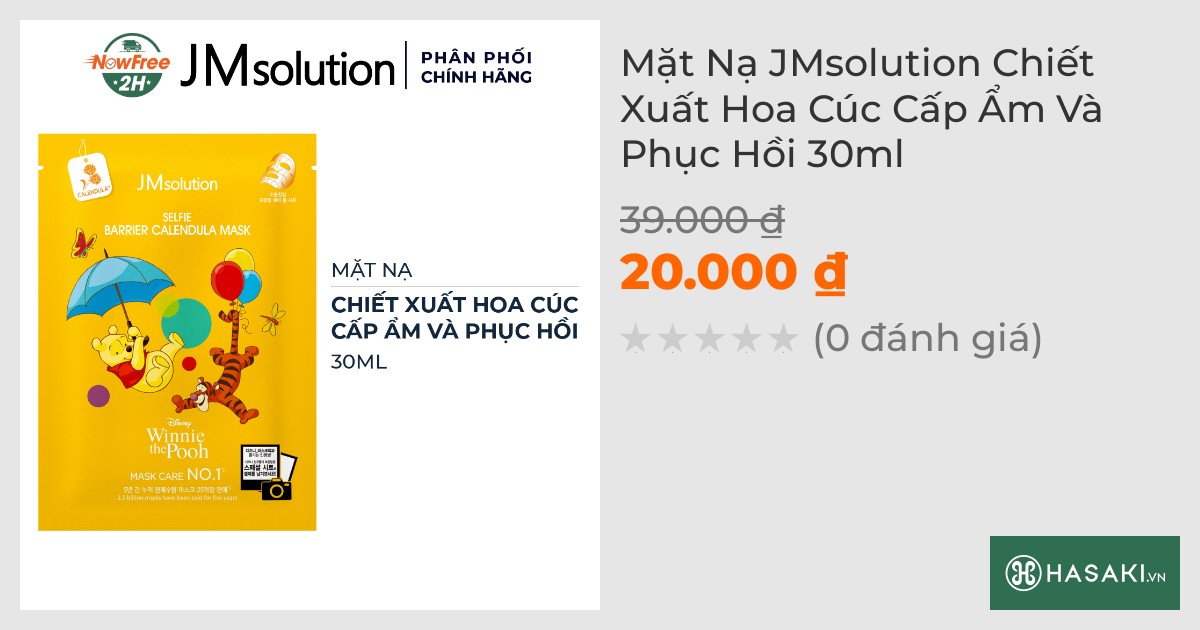 Mặt Nạ JMsolution Chiết Xuất Hoa Cúc Cấp Ẩm Và Phục Hồi 30ml