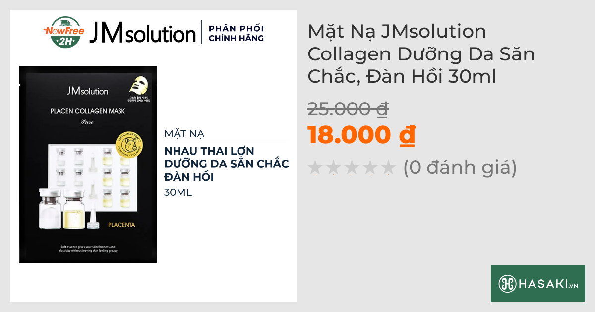 Mặt Nạ JMsolution Collagen Dưỡng Da Săn Chắc, Đàn Hồi 30ml