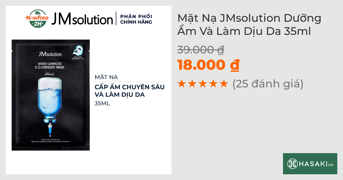 Mặt Nạ JMsolution Dưỡng Ẩm Và Làm Dịu Da 35ml