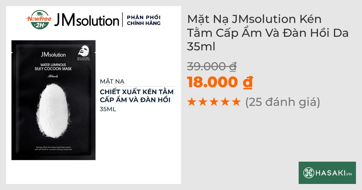 Mặt Nạ JMsolution Kén Tằm Cấp Ẩm Và Đàn Hồi Da 35ml