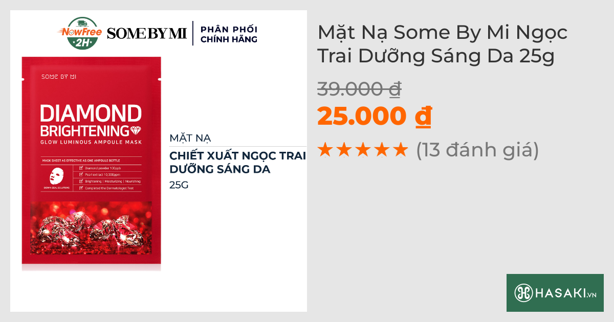 Mặt Nạ Some By Mi Ngọc Trai Dưỡng Sáng Da 25g