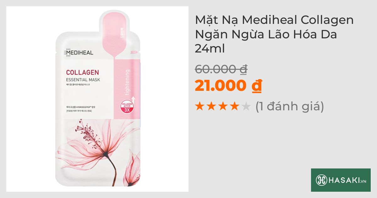 Mặt Nạ Mediheal Collagen Ngăn Ngừa Lão Hóa Da 24ml