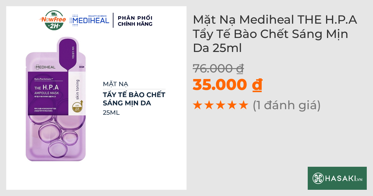 Mặt Nạ Mediheal THE H.P.A Tẩy Tế Bào Chết Sáng Mịn Da 25ml