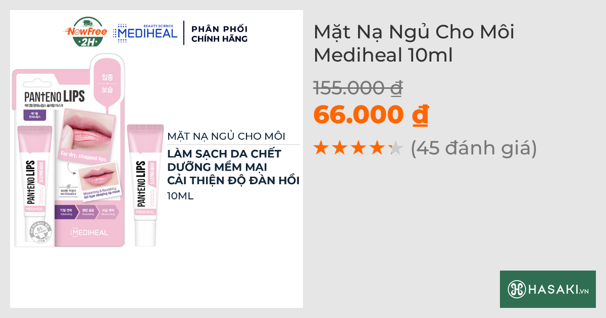 Mặt Nạ Ngủ Môi Mediheal 10ml