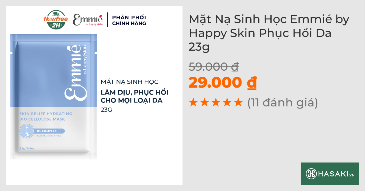 Mặt Nạ Sinh Học Emmié Phục Hồi, Dịu Da 25g