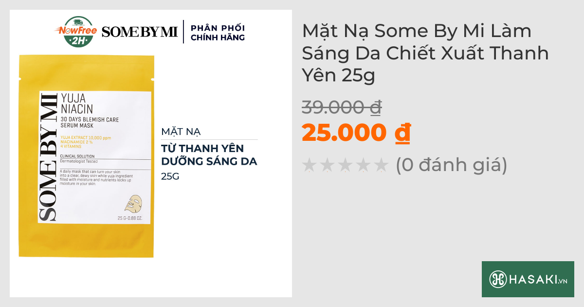 Mặt Nạ Some By Mi Làm Sáng Da Chiết Xuất Thanh Yên 25g