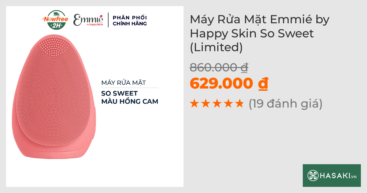 Máy Rửa Mặt Emmié Hỗ Trợ Sạch Sâu Màu So Sweet (Limited)