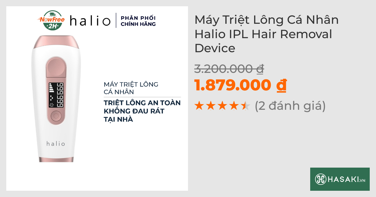 Máy Triệt Lông Cá Nhân Halio IPL Hair Removal Device