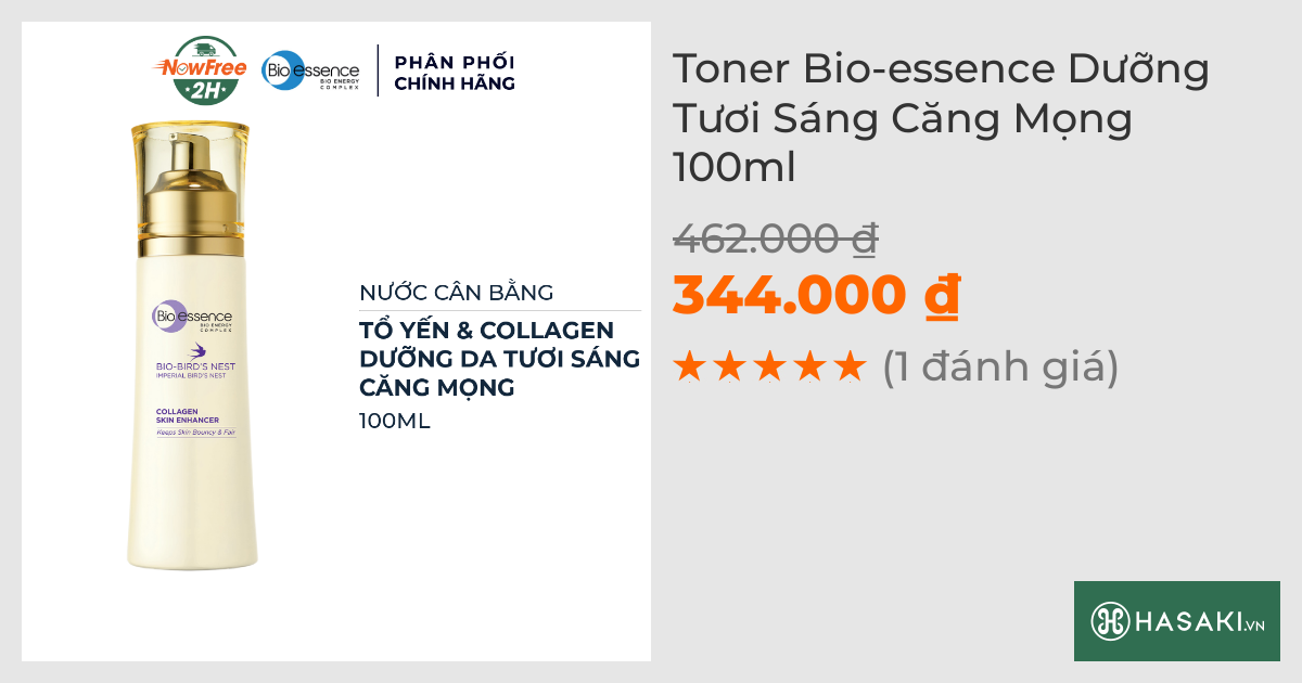 Toner Bio-essence Dưỡng Tươi Sáng Căng Mọng 100ml