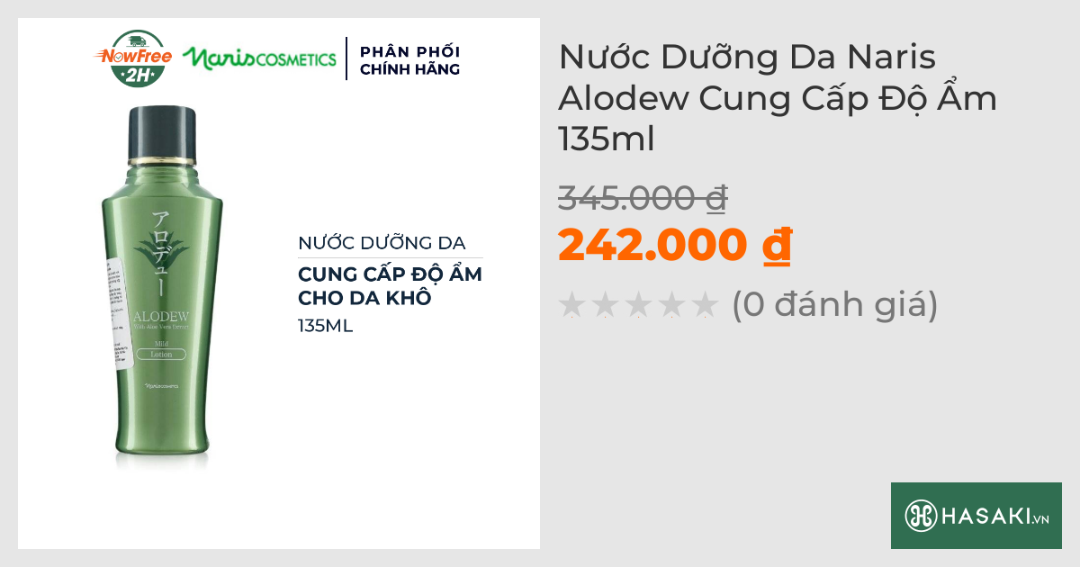 Nước Dưỡng Da Naris Alodew Cung Cấp Độ Ẩm 135ml