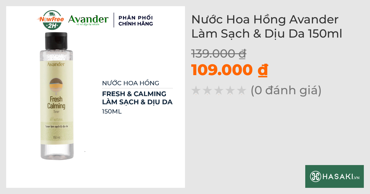 Nước Hoa Hồng Avander Làm Sạch & Dịu Da 150ml