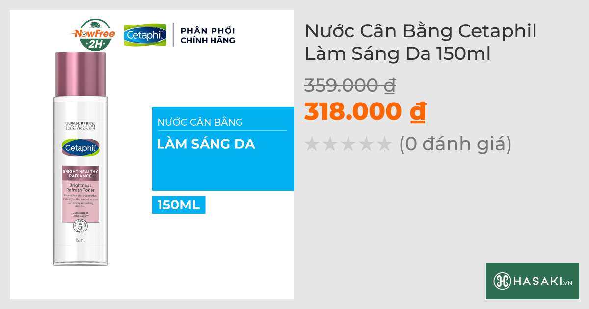 Nước Cân Bằng Cetaphil Làm Sáng Da 150ml