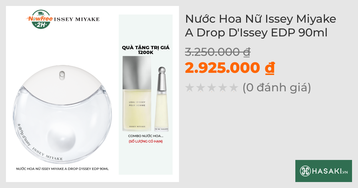 Nước Hoa Nữ Issey Miyake A Drop D'Issey EDP 90ml