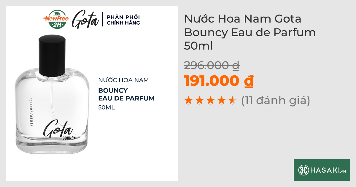 Nước Hoa Nam Gota Bouncy Eau de Parfum 50ml