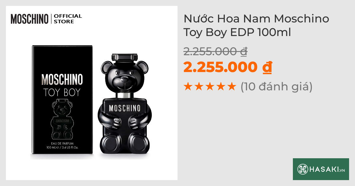 Nước Hoa Nam Moschino Toy Boy EDP 100ml