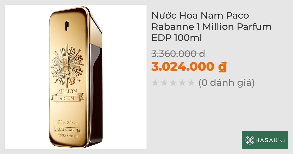 Nước Hoa Nam Paco Rabanne 1 Million Parfum EDP 100ml