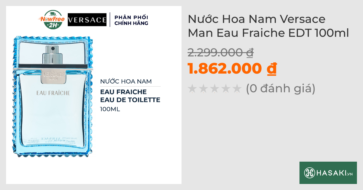 Nước Hoa Nam Versace Man Eau Fraiche EDT 100ml