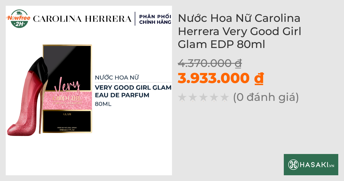 Nước Hoa Nữ Carolina Herrera Very Good Girl Glam EDP 80ml