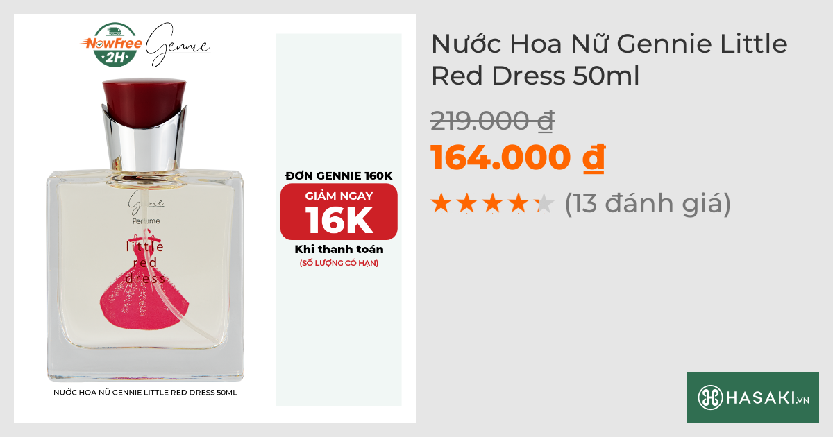 Nước Hoa Nữ Gennie Little Red Dress 50ml