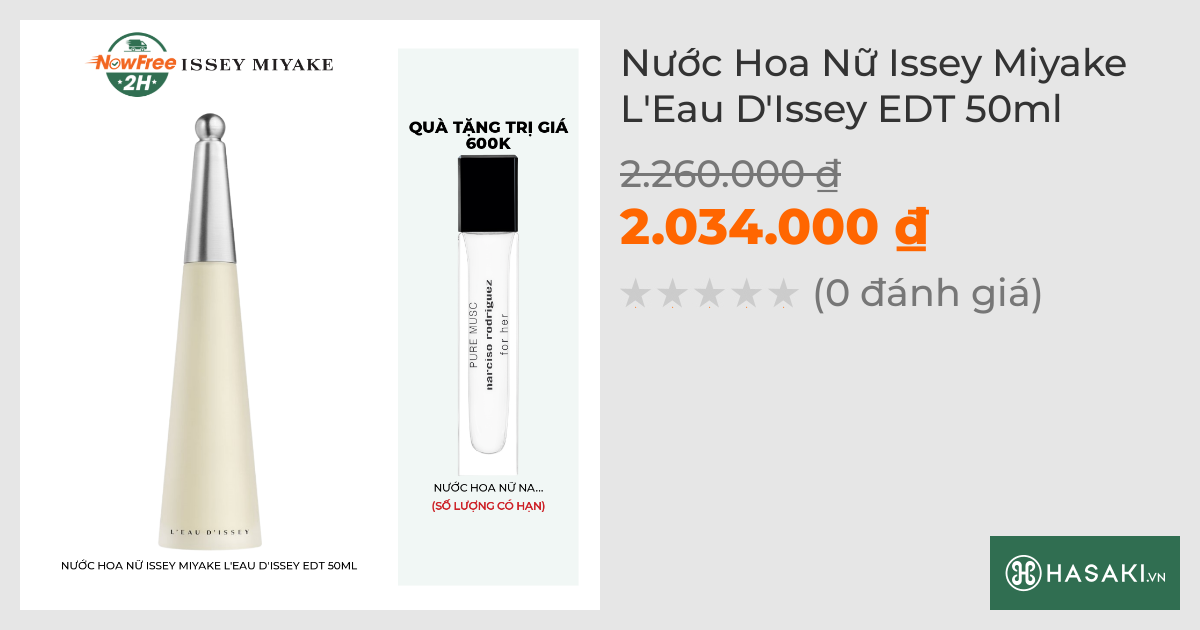 Nước Hoa Nữ Issey Miyake L'Eau D'Issey EDT 50ml