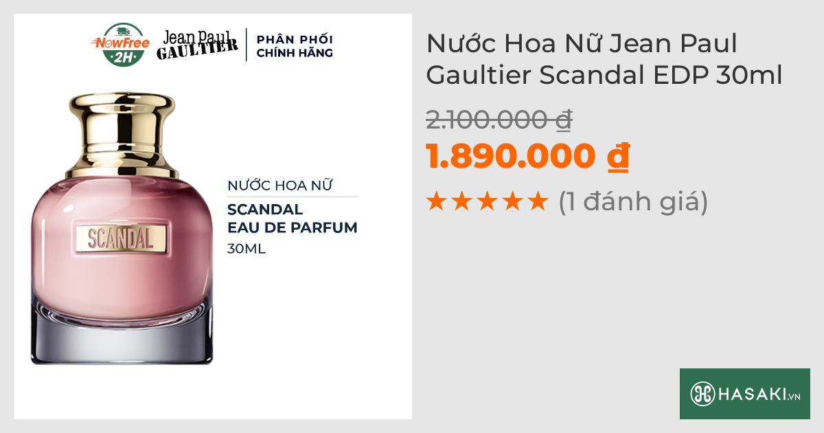 Nước Hoa Nữ Jean Paul Gaultier Scandal EDP 30ml