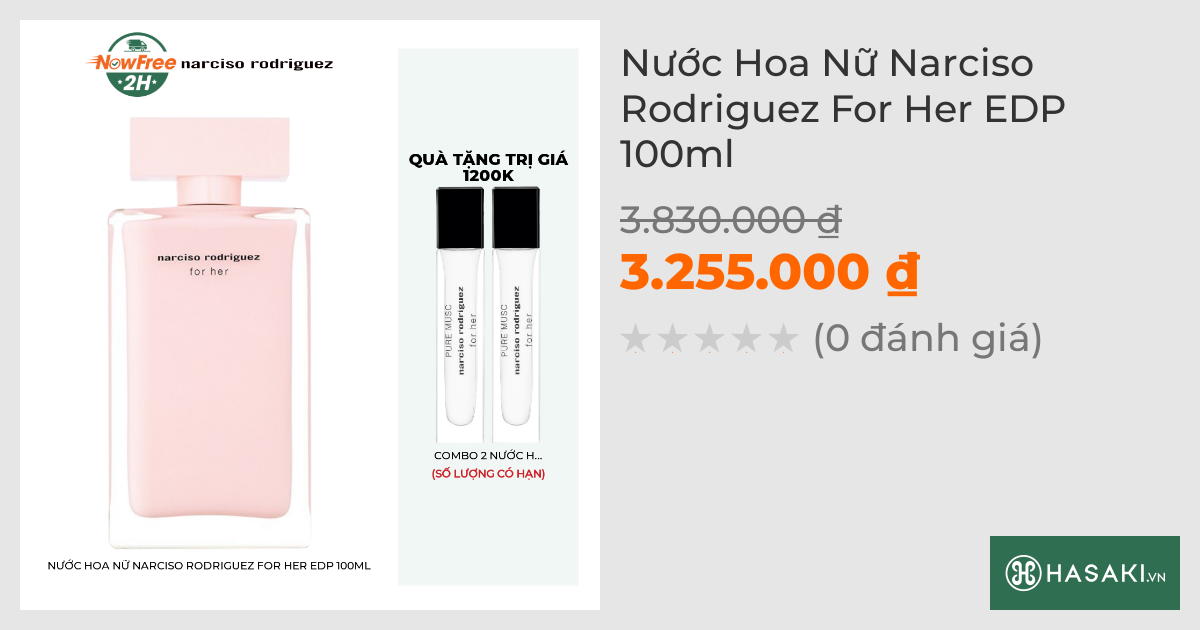 Nước Hoa Nữ Narciso Rodriguez For Her EDP 100ml