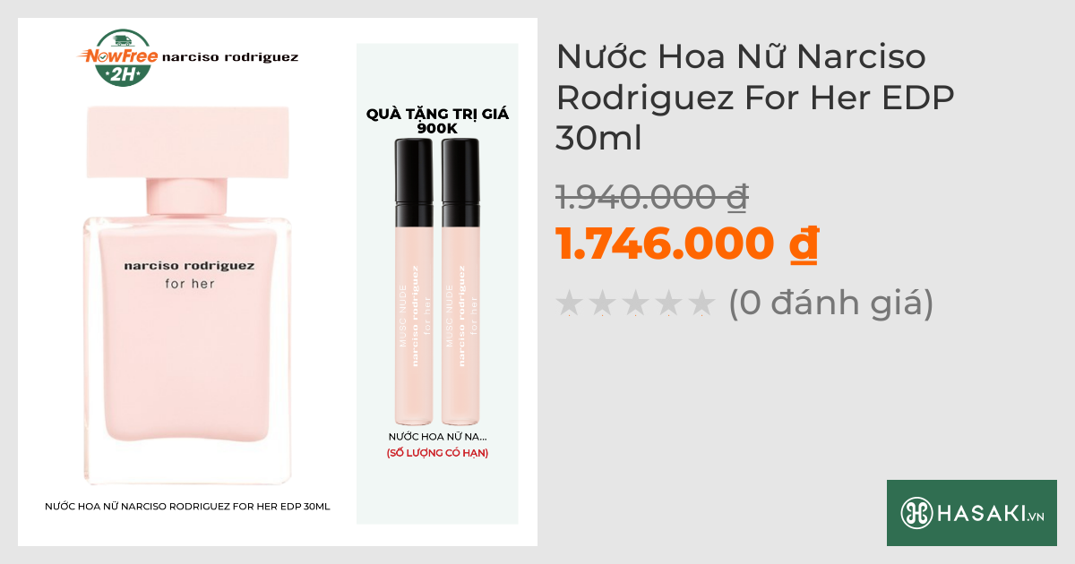 Nước Hoa Nữ Narciso Rodriguez For Her EDP 30ml