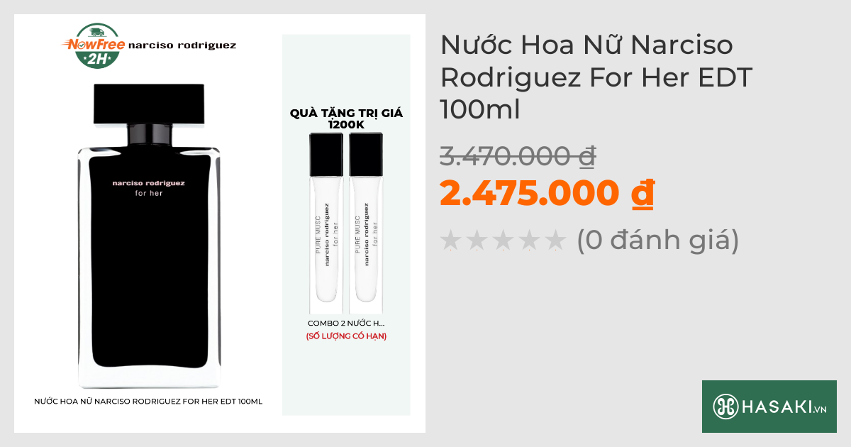 Nước Hoa Nữ Narciso Rodriguez For Her EDT 100ml