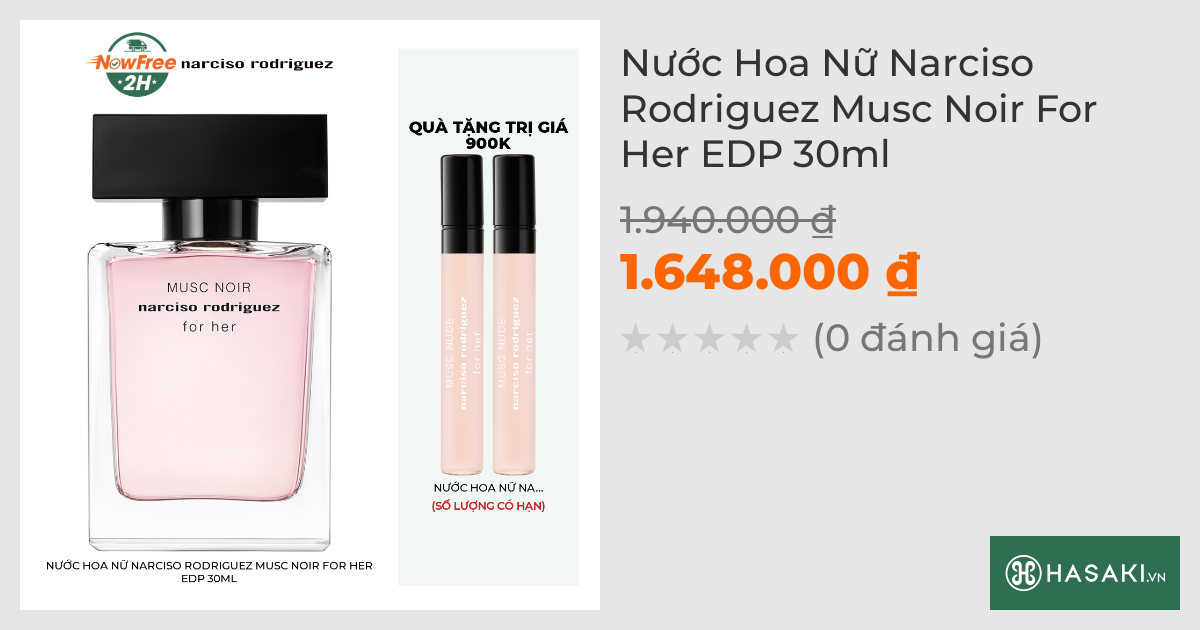 Nước Hoa Nữ Narciso Rodriguez Musc Noir For Her EDP 30ml